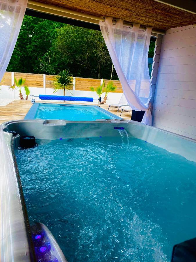 Maison A Biscarrosse Avec Piscine Et Jacuzzi Buitenkant foto